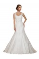 Cap Sleeves V-Neck Mermaid Lace Wedding Dress Worcester
