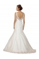 Cap Sleeves V-Neck Mermaid Lace Wedding Dress Worcester