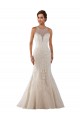 Sleeveless Sweetheart Mermaid Lace Bridal Gown Worcester