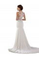Sleeveless Sweetheart Mermaid Lace & Stretch Crepe Modern Wedding Dress Worcester