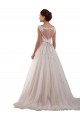 Keyhole Back Sleeveless Sweetheart Ball Gown Tulle & Lace Wedding Dress Worcester