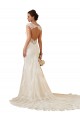 Keyhole Back Sleeveless Sweetheart Mermaid Lace Modern Wedding Dress Worcester