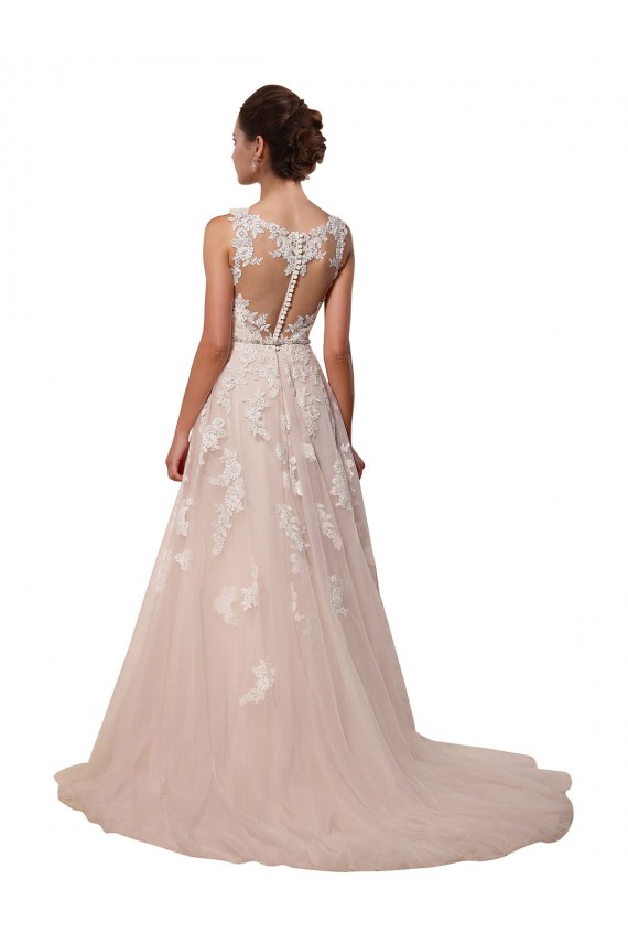 Sleeveless Sweetheart A-Line Tulle & Lace Wedding Dress Worcester