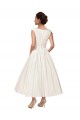 Sleeveless V-Neck A-Line Satin Wedding Dress Worcester