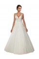 Sleeveless Spaghetti Straps Ball Gown Tulle & Lace Boho Wedding Dress Worcester