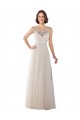 Sleeveless Illusion Neck A-Line Tulle Boho Wedding Dress Worcester