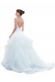 Sleeveless Spaghetti Straps Ball Gown Tulle Beach Wedding Dress Worcester