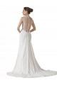 Sleeveless Sweetheart Sheath Soft Chiffon Beach Wedding Dress Worcester