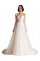 Low Back Sleeveless Sweetheart A-Line Tulle Bridal Wedding Dress Worcester