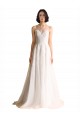 Ivory Sleeveless Illusion Neck A-Line Tulle Wedding Dresses Worcester