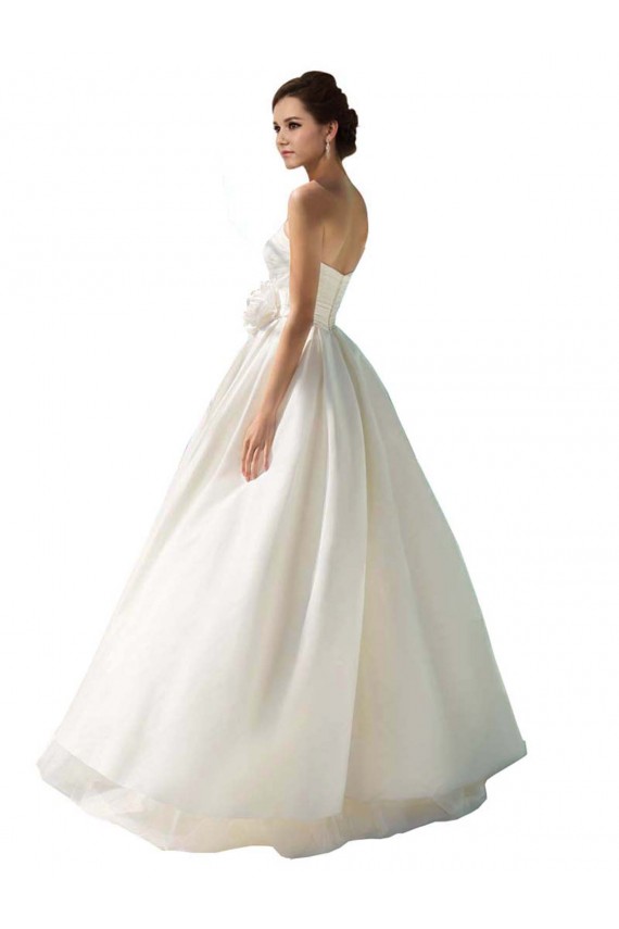 Sleeveless Strapless A-Line Soft Chiffon Wedding Dress Worcester