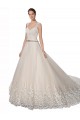 Sleeveless Sweetheart A-Line Tulle & Lace Wedding Dress Worcester