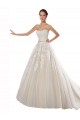 Sleeveless Strapless A-Line Tulle & Lace Wedding Dress Worcester