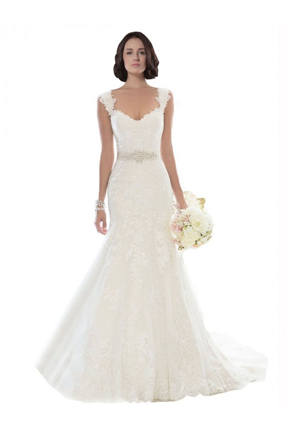 White Sleeveless Off the Shoulder Mermaid Lace Wedding Dresses Worcester