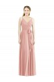 Sleeveless Spaghetti Straps A-Line Soft Chiffon Formal Dress / Bridesmaid Dress Worcester