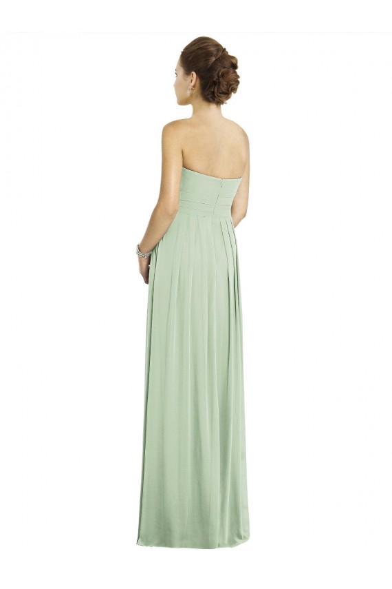 Sage Sleeveless Sweetheart A-Line Soft Chiffon Bridesmaid Dress Worcester