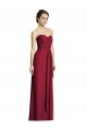 Burgundy Sleeveless Sweetheart A-Line Soft Chiffon Formal Dress / Bridesmaid Dress Worcester