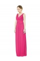 Open Back Sleeveless V-Neck A-Line Soft Chiffon Bridesmaid Dress Worcester