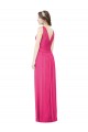 Open Back Sleeveless V-Neck A-Line Soft Chiffon Bridesmaid Dress Worcester