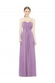Dark Lavender Sleeveless Sweetheart A-Line Soft Chiffon Bridesmaid Dress Worcester