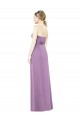Dark Lavender Sleeveless Sweetheart A-Line Soft Chiffon Bridesmaid Dress Worcester