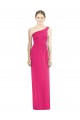 Azalea Sleeveless One Shoulder Sheath Soft Chiffon Bridesmaid Dress Worcester