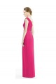 Azalea Sleeveless One Shoulder Sheath Soft Chiffon Bridesmaid Dress Worcester