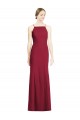 Sleeveless Spaghetti Straps Mermaid Soft Chiffon Bridal Party Dress Worcester