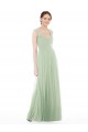 Sage Cap Sleeves Sweetheart A-Line Soft Chiffon Formal Dress / Bridesmaid Dress Worcester