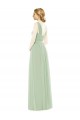 Sleeveless Spaghetti Straps A-Line Soft Chiffon Bridal Party Dress Worcester