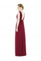 Sleeveless V-Neck A-Line Soft Chiffon Bridesmaid Gowns Worcester