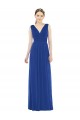 Sleeveless V-Neck A-Line Soft Chiffon Bridesmaid Gowns Worcester