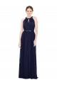 Sleeveless High Neck A-Line Soft Chiffon Bridesmaid Dress / Formal Dress Worcester