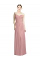 Dusty Pink Sleeveless Sweetheart A-Line Chiffon Bridesmaid Dress / Evening Dress Worcester