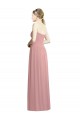 Dusty Pink Sleeveless Sweetheart A-Line Chiffon Bridesmaid Dress / Evening Dress Worcester