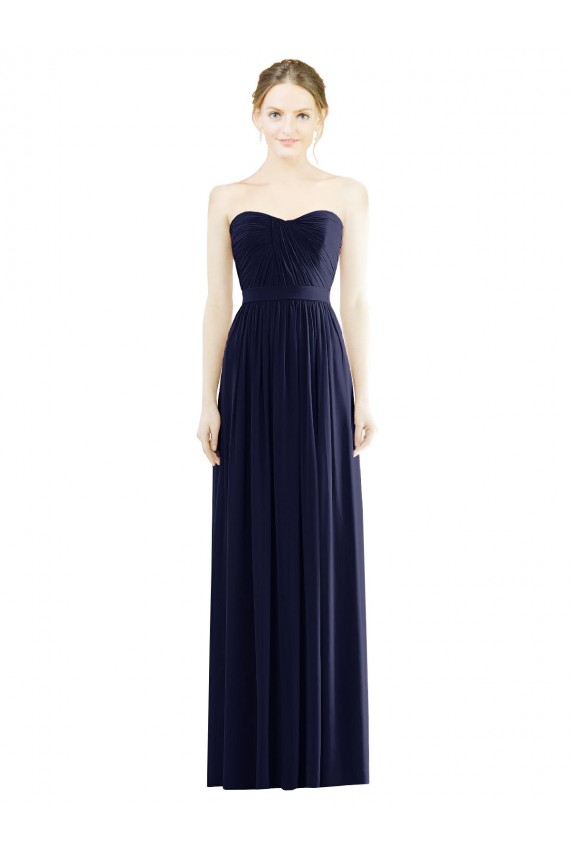 Sleeveless Sweetheart A-Line Soft Chiffon Formal Evening Gown / Bridesmaid Dress Worcester
