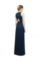 Salmon Sleeveless Halter Neck A-Line Soft Chiffon Bridesmaid Dress Worcester