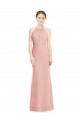 Sleeveless Halter Neck Mermaid Soft Chiffon Bridesmaid Dress Worcester