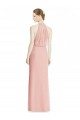 Sleeveless Halter Neck Mermaid Soft Chiffon Bridesmaid Dress Worcester
