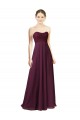Grape Sleeveless Sweetheart A-Line Chiffon Bridesmaid Dress Worcester