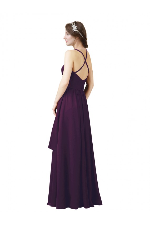 Sleeveless Sweetheart Sheath Chiffon Bridesmaid Dress Worcester