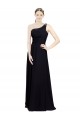 Sleeveless One Shoulder A-Line Chiffon Bridesmaid Dresses Worcester