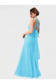 Sleeveless Halter Neck Mermaid Chiffon Bridesmaid Dress / Evening Dress Worcester