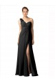 Sleeveless One Shoulder A-Line Soft Chiffon Bridesmaid Dress / Formal Dress Worcester
