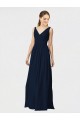 Sleeveless V-Neck A-Line Chiffon Bridesmaid Dresses / Formal Dresses Worcester