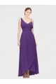 Sleeveless One Shoulder A-Line Soft Chiffon High Low Bridesmaid Dress Worcester