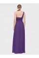 Sleeveless One Shoulder A-Line Soft Chiffon High Low Bridesmaid Dress Worcester