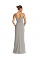 Silver Sleeveless Spaghetti Straps Sheath Soft Chiffon Bridesmaid Dress Worcester