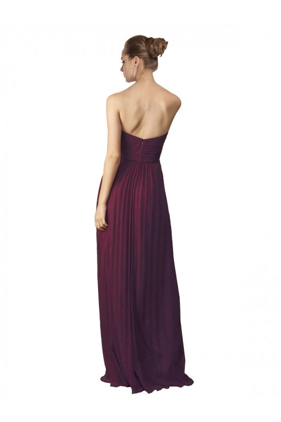 Sleeveless Sweetheart A-Line Soft Chiffon Bridesmaid Dress / Formal Dress Worcester