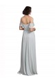 Frost Sleeveless Off the Shoulder A-Line Soft Chiffon Formal Dress / Bridesmaid Dress Worcester